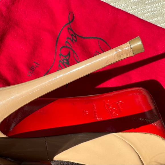 Christian Louboutin Lady Peep 150 Nude - Size 41 - Picture 7 of 8